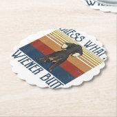 Funny Ratess Was Dackel Hintern Geschenk Dackel Li Untersetzer (angewinkelt)