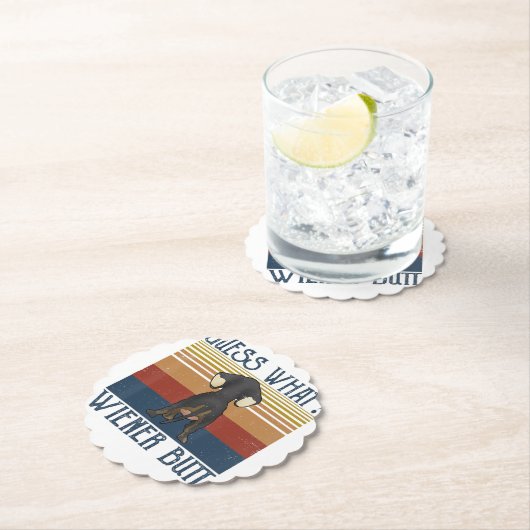 Funny Ratess Was Dackel Hintern Geschenk Dackel Li Untersetzer (Vor Ort)