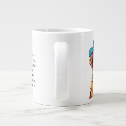 Funny Ratgeber von einem Hund Jumbo-Tasse (Rückseite)