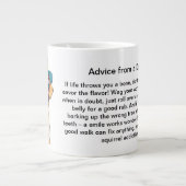 Funny Ratgeber von einem Hund Jumbo-Tasse (Vorderseite)