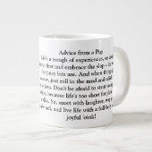 Funny Ratgeber von einem Schwein Jumbo-Tasse (Vorderseite Rechts)