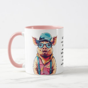 Funny Ratgeber von einem Schwein Tasse