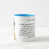 Funny Ratgeber von einer Ente Tasse (Zentrum)