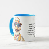 Funny Ratgeber von einer Ente Tasse (Vorderseite Links)