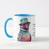 Funny Ratgeber von einer Taube Tasse (Links)