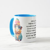 Funny Ratschlag von einem Schwein der Guinea Tasse (Vorderseite Links)