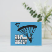 Funny Ratte Postkarte (Stehend Vorderseite)