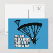 Funny Ratte Postkarte (Vorne/Hinten)