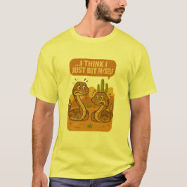 Funny Rattlesnake Shirt - I Think I Just Bit Mysel