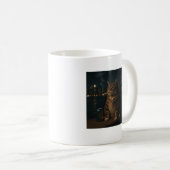 Funny Rauchkatze Meme Stupid Brainrot Kaffeetasse (VorderseiteRechts)
