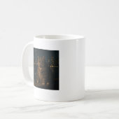 Funny Rauchkatze Meme Stupid Brainrot Kaffeetasse (Vorderseite Links)