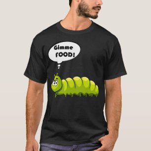 Funny Raupe Logo Geschenk Giftidee Angry Gesicht T-Shirt