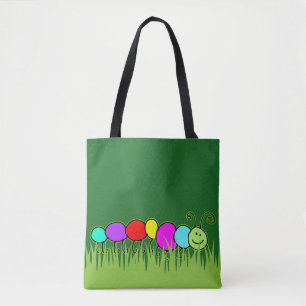 Funny Raupe Netty & Gras Tasche