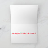 Funny Raven Christmas Grußkarte Feiertagskarte (Innenseite)