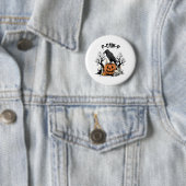 Funny Raven, F-Caw-F, Skull Raven, Gothic Crow Button (Beispiel)