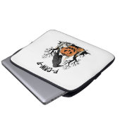 Funny Raven, F-Caw-F, Skull Raven, Gothic Crow Laptopschutzhülle (Vorne Knopf)