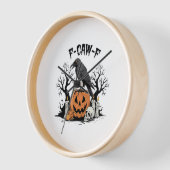Funny Raven, F-Caw-F, Skull Raven, Gothic Crow Uhr (Winkel)