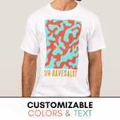 Funny Raver farbenfrohe Korallengrafik T-Shirt
