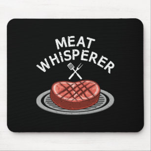 Funny Rbecue Meat Art for Men Rbeque Grillen Lov Mousepad