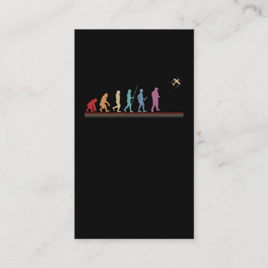 Funny RC Aircraft Evolution Pilot Visitenkarte (Vorderseite)