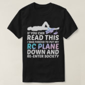 Funny RC Flugzeug  T-Shirt (Design vorne)