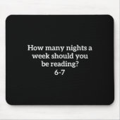 Funny Reading 67 Six Seven Meme Englieacher Book L Mousepad (Vorne)