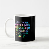 Funny Reading 67 Teacher Six Seven Reading 6 7 Boo Kaffeetasse (Links)