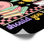 Funny Reading 67 Teacher Six Seven Reading 6 7 Boo Poster (Ecke)