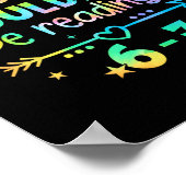Funny Reading 67 Teacher Six Seven Reading 6 7 Boo Poster (Ecke)
