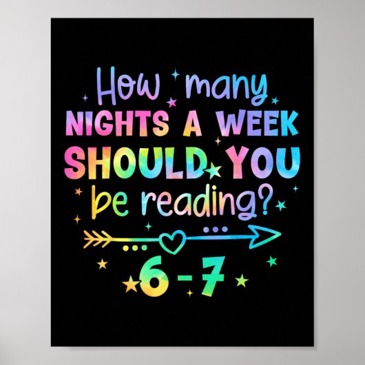 Funny Reading 67 Teacher Six Seven Reading 6 7 Boo Poster (Vorne)