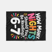 Funny Reading 6 7 Six Seven Meme Englieacher Book  Fleecedecke (Vorderseite (Horizontal))