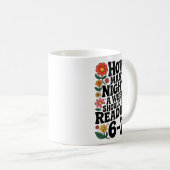 Funny Reading 6 7 Six Seven Meme Englieacher Book  Kaffeetasse (VorderseiteRechts)