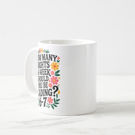 Funny Reading 6 7 Six Seven Meme Englieacher Book Kaffeetasse (Vorderseite Links)