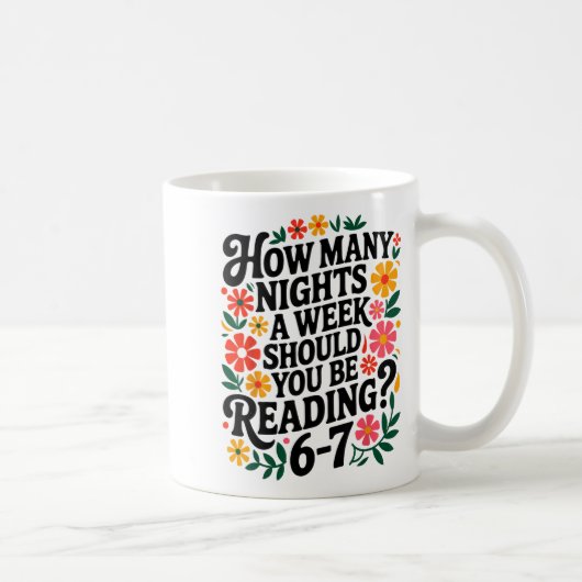 Funny Reading 6 7 Six Seven Meme Englieacher Book Kaffeetasse (Rechts)