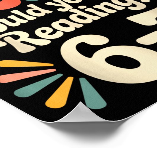 Funny Reading 6 7 Six Seven Meme Englieacher Book Poster (Ecke)