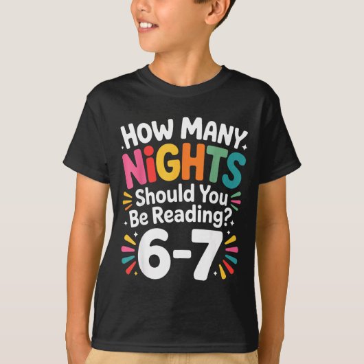 Funny Reading 6 7 Six Seven Meme Englieacher Book  T-Shirt (Vorderseite)