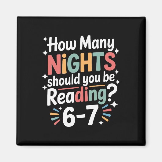Funny Reading 6 7 Six Seven Meme English Teacher B Magnet (Vorne)