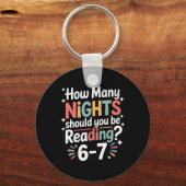 Funny Reading 6 7 Six Seven Meme English Teacher B Schlüsselanhänger (Vorderseite)