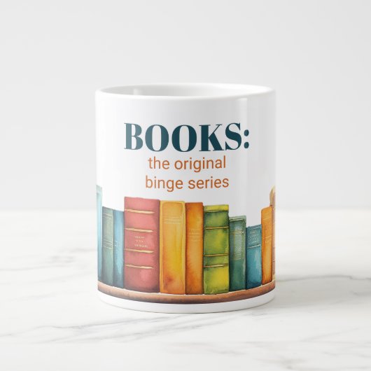 Funny Reading Book Lover Jumbo-Tasse (Vorderseite)