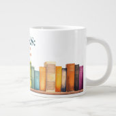 Funny Reading Book Lover Jumbo-Tasse (Rechts)