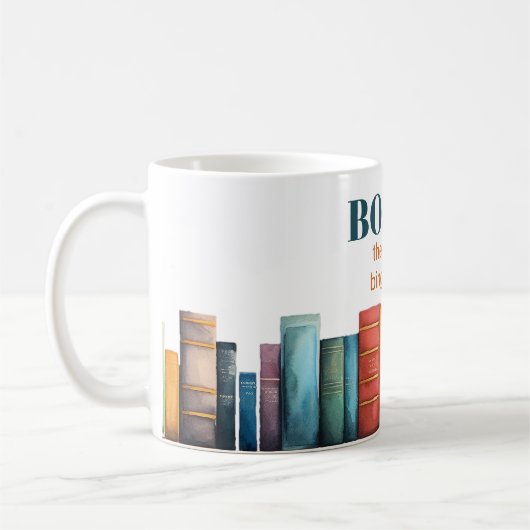 Funny Reading Book Lover Kaffeetasse (Links)