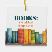 Funny Reading Book Lover Keramikornament (Vorderseite)