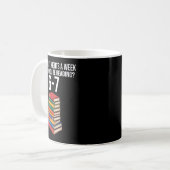Funny Reading Book Teacher 67 Six Seven Meme  Kaffeetasse (Vorderseite Links)