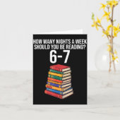 Funny Reading Book Teacher 67 Six Seven Meme Karte (Gelbe Blume)
