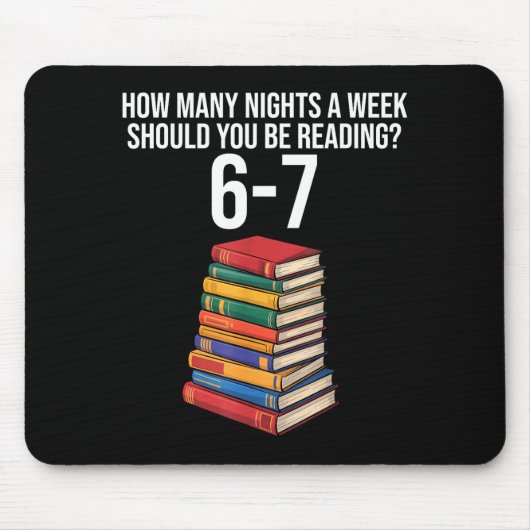 Funny Reading Book Teacher 67 Six Seven Meme Mousepad (Vorne)