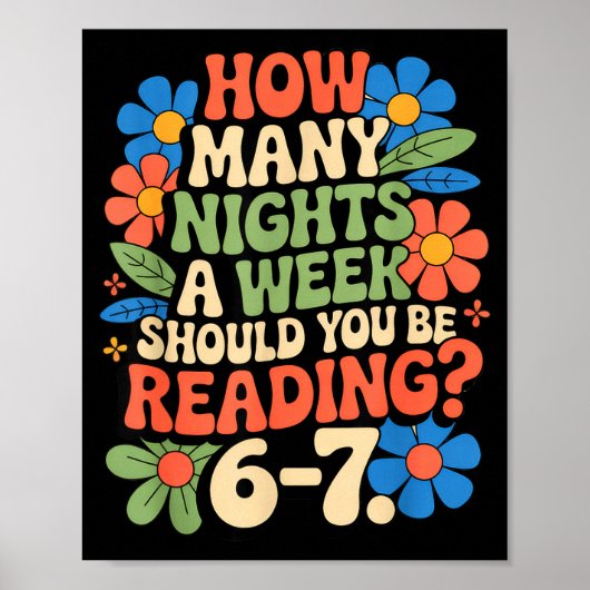 Funny Reading Book Teacher 67 Six Seven Meme Poster (Vorne)