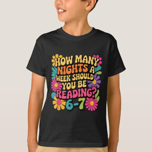 Funny Reading Book Teacher 67 Six Seven Meme  T-Shirt (Vorderseite)
