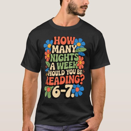 Funny Reading Book Teacher 67 Six Seven Meme  T-Shirt (Vorderseite)
