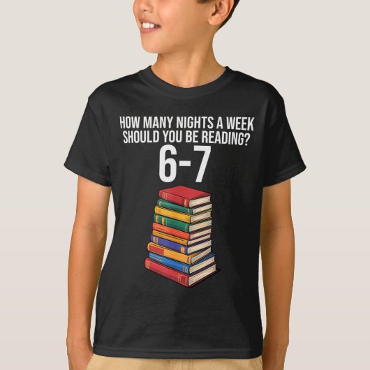 Funny Reading Book Teacher 67 Six Seven Meme T-Shirt (Vorderseite)