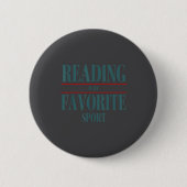 Funny Reading Is My Favorite Srt Book Lover Quote Button (Vorderseite)